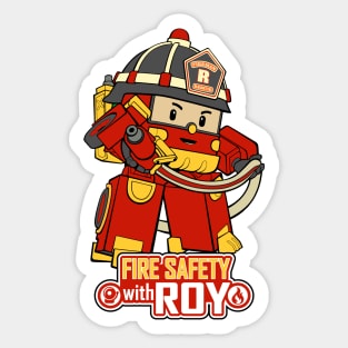 FIRE SAFETY WITH ROY Sticker